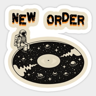 new order visual art Sticker